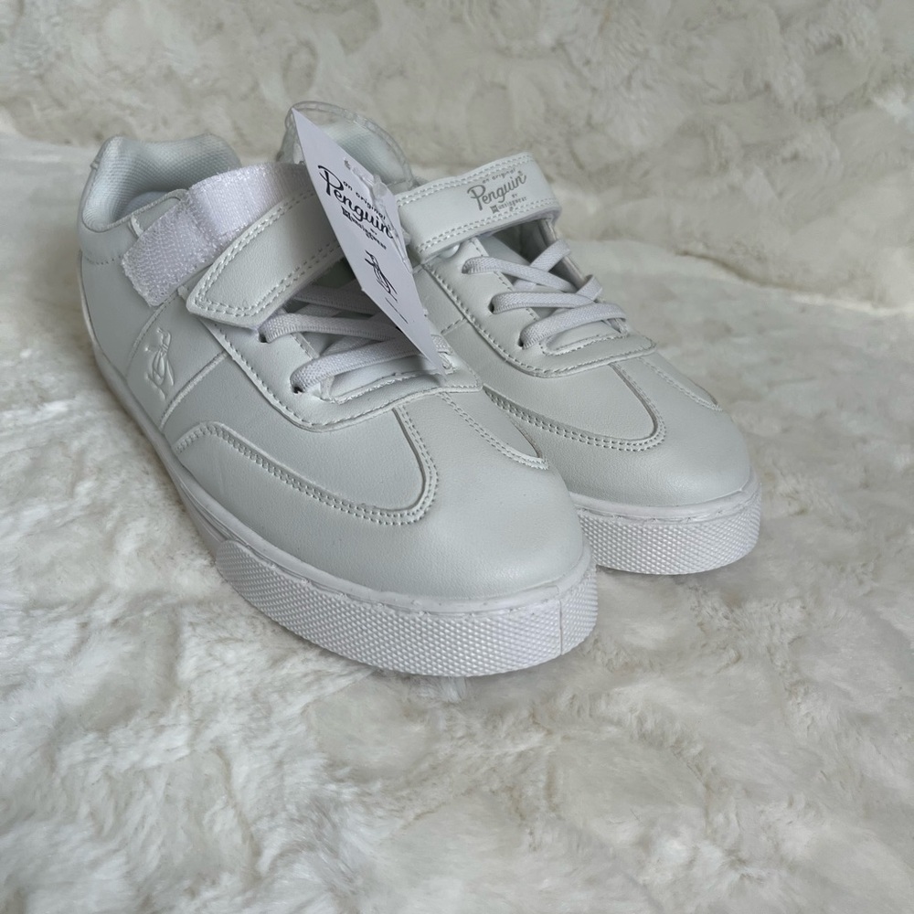 Original Penguin flatform sneakers in white, Big Kids Size 3